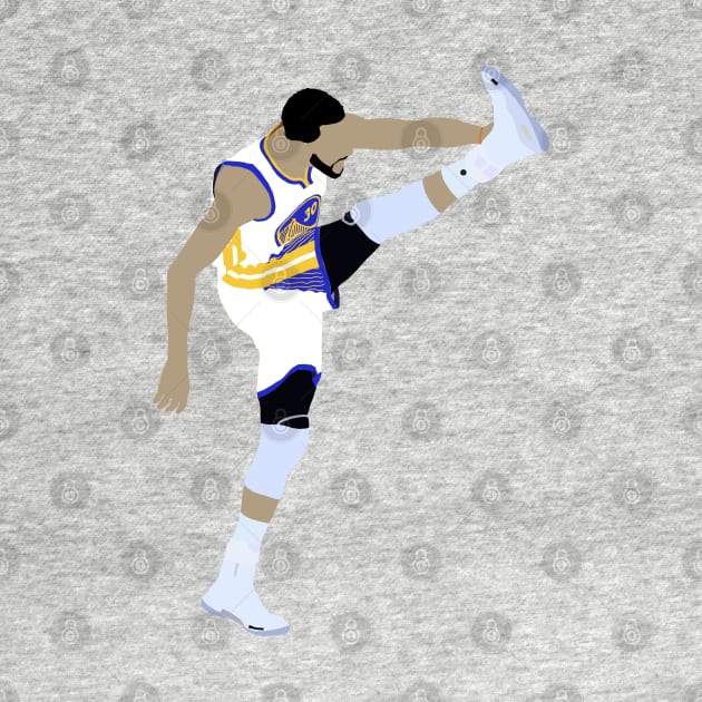 Steph Curry Leg Kick Celebration by rattraptees